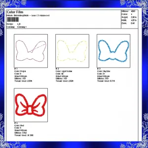 Bow Applique Embroidery Design Girl bow design Girl