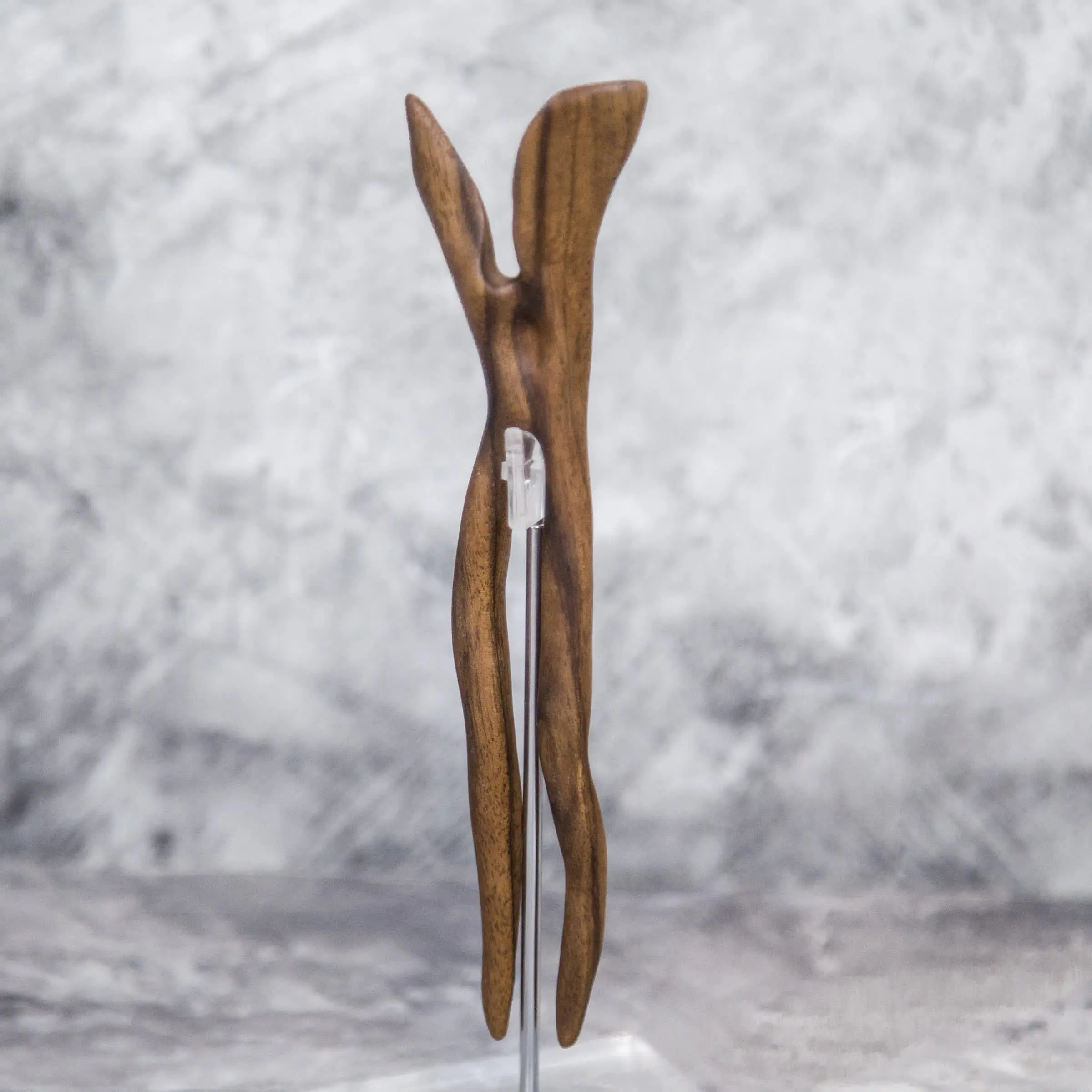 Wooden Hairpin (material - Walnut) Hand Made Carving 15 Wooden Hairpin (material - Walnut) Hand Made Carving - Image 15