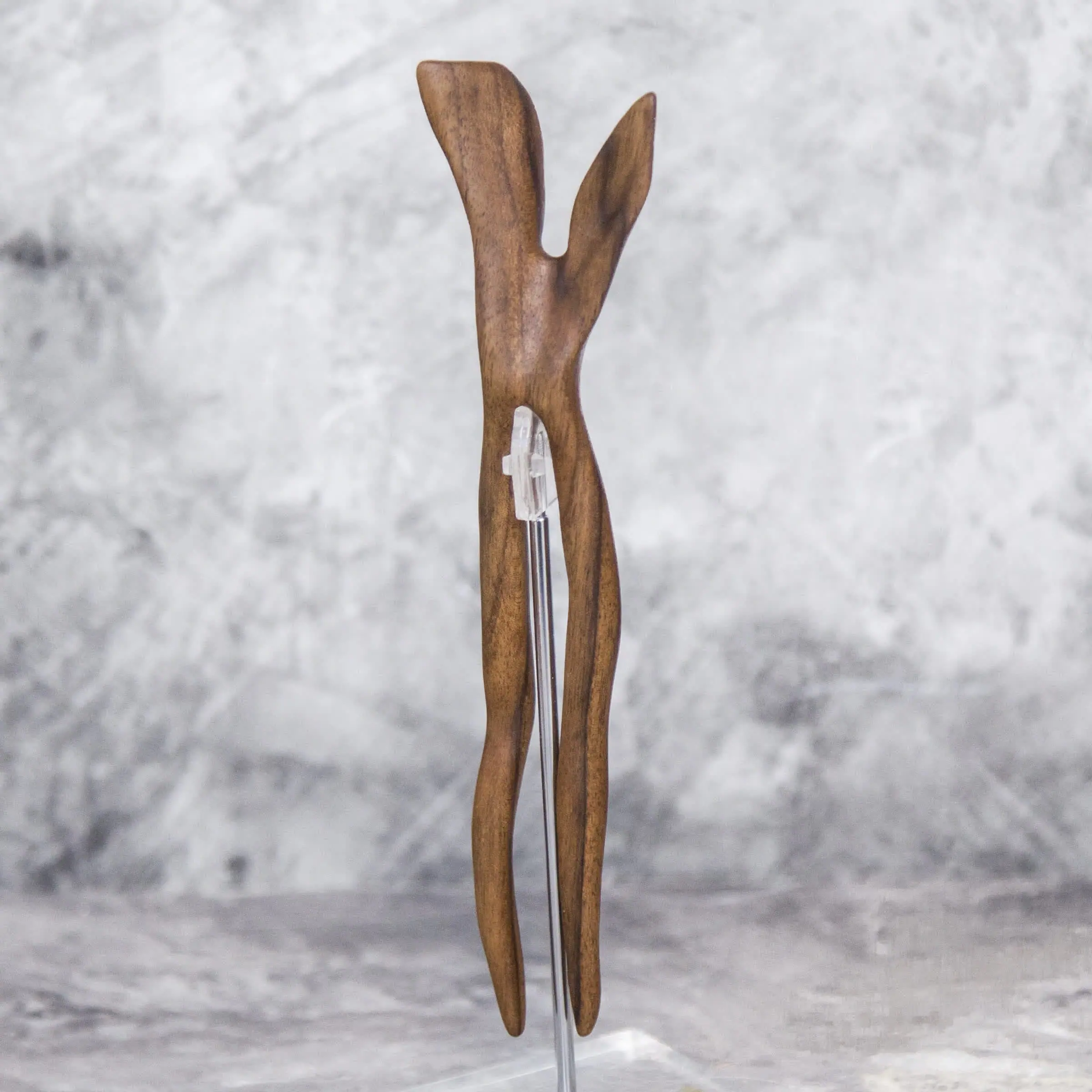 Wooden Hairpin (material - Walnut) Hand Made Carving 13 Wooden Hairpin (material - Walnut) Hand Made Carving - Image 13