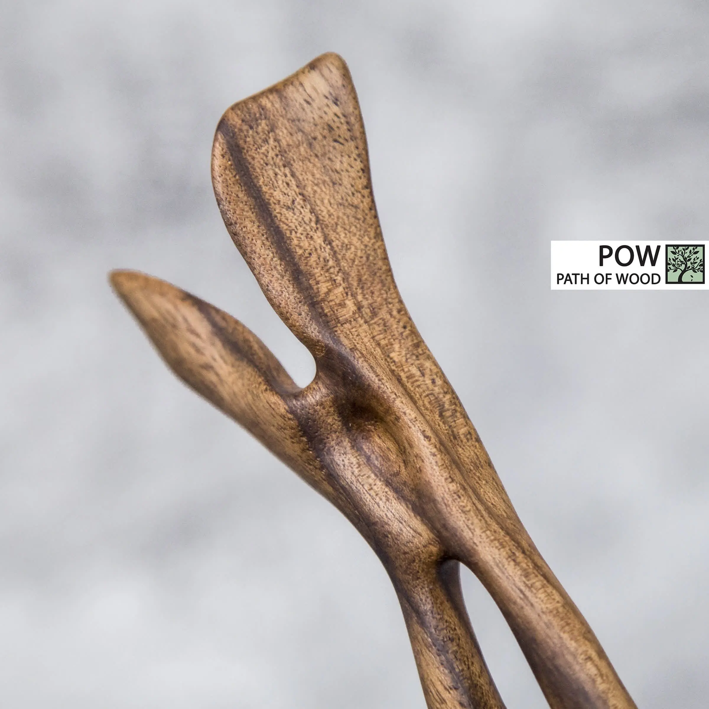 Wooden Hairpin (material - Walnut) Hand Made Carving 8 Wooden Hairpin (material - Walnut) Hand Made Carving - Image 8