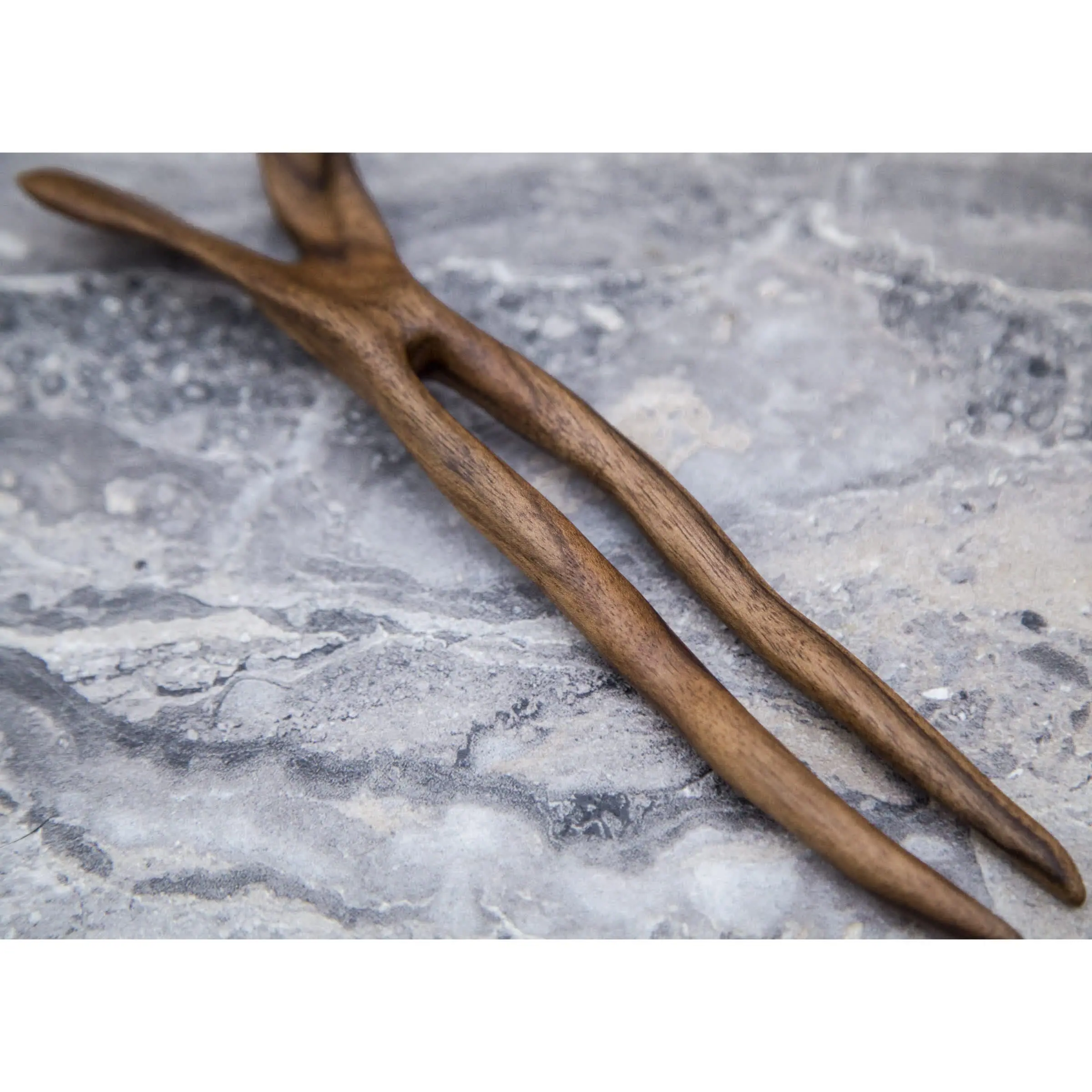 Wooden Hairpin (material - Walnut) Hand Made Carving 6 Wooden Hairpin (material - Walnut) Hand Made Carving - Image 6