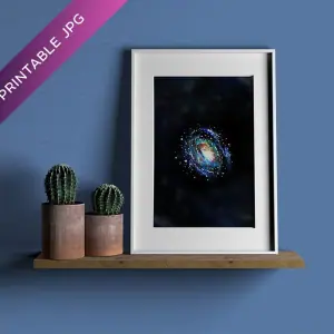 Digital product, printable art, poster "Galaxy"