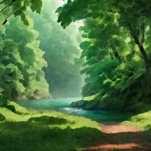 Painting - "The Road to Water''