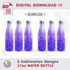 2 Mosaic Sublimation – 17 oz Water Bottle.