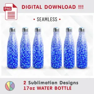 2 Mosaic Sublimation – 17 oz Water Bottle.