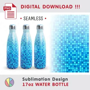 2 Mosaic Sublimation – 17 oz Water Bottle.