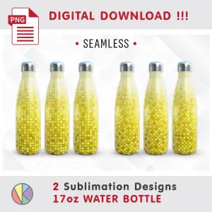 2 Mosaic Sublimation – 17 oz Water Bottle.