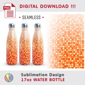 2 Mosaic Sublimation – 17 oz Water Bottle.