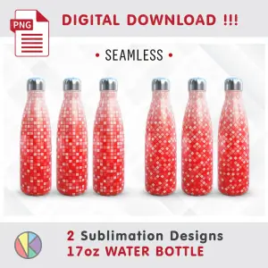 2 Mosaic Sublimation – 17 oz Water Bottle.