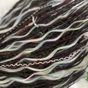 READY TO SHIP hooked dreads dreadlocks with curls