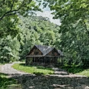 Painting – “House among the trees”