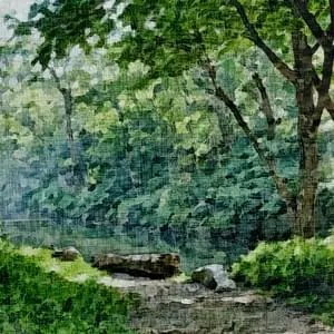 Painting - "A quiet corner''