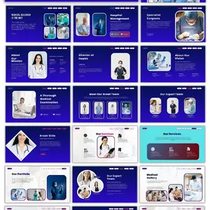 Health and Hospital Branding Template, Canva editable Branding