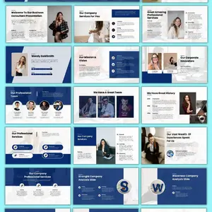 Business Consultant modern Branding portfolio, canva editable