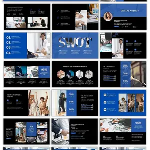 Effective Digital Marketing portfolio in Canva, corporate profile