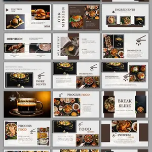 Cafe and Restaurants Business Branding Template, editable Canva