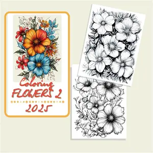 Bright Flowers Coloring Pages 2 for download