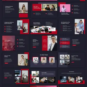 Digital Marketing portfolio in Canva, corporate profile template