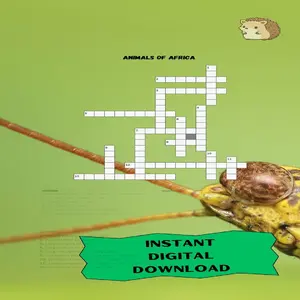 puzzlecrosswordprintableanimalsofafricaclassroom
