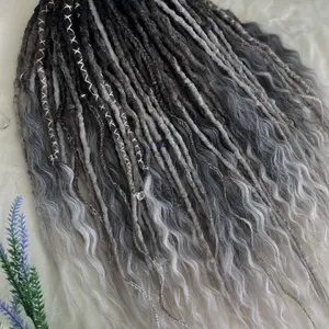 IN STOCK de se synthetic dreads dreadlocks with brushable curls
