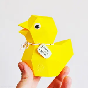lowpoly duck, papercraft template (c) hobbymo.com