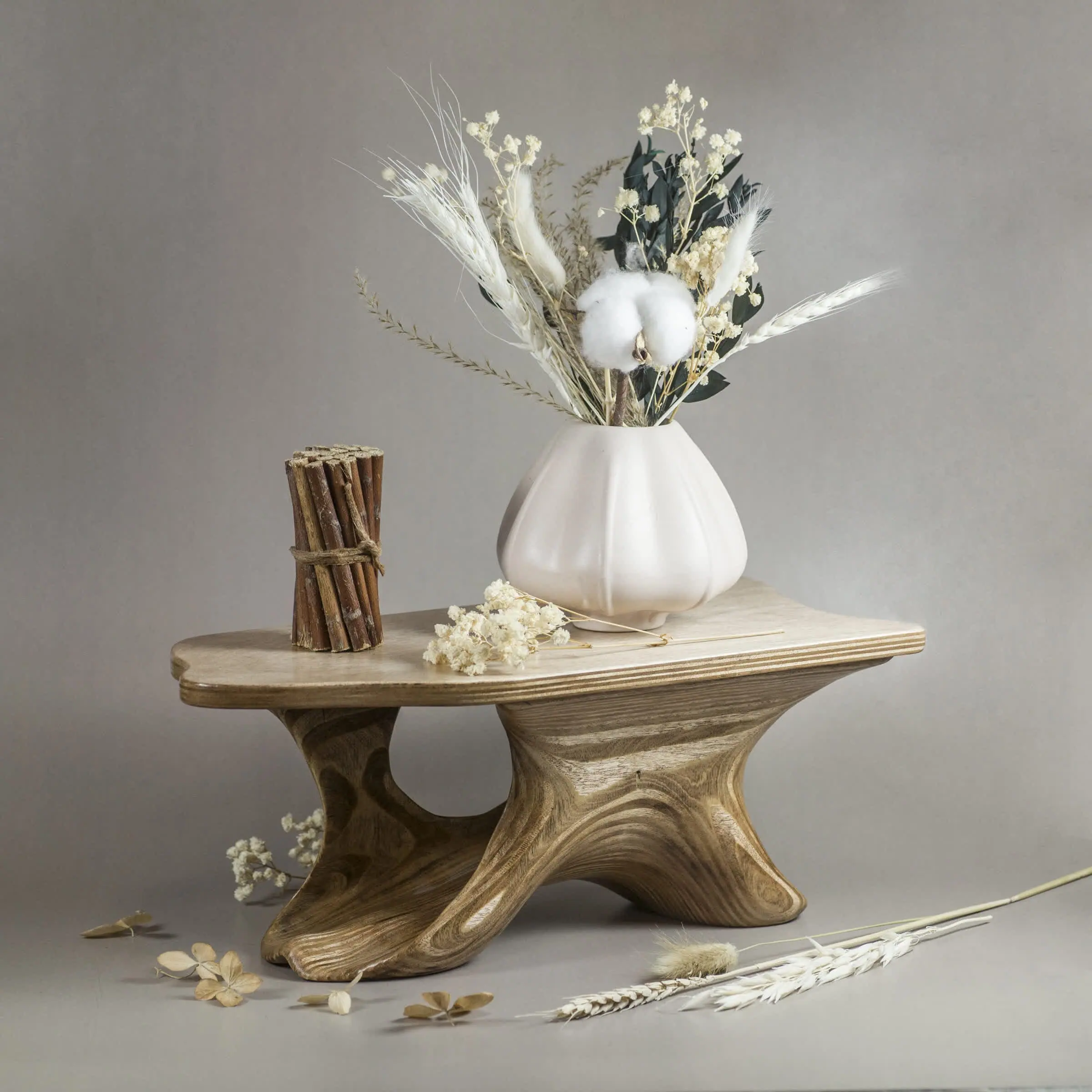 Wooden Table - flower stand Small 2 Wooden Table - flower stand Small - Image 2