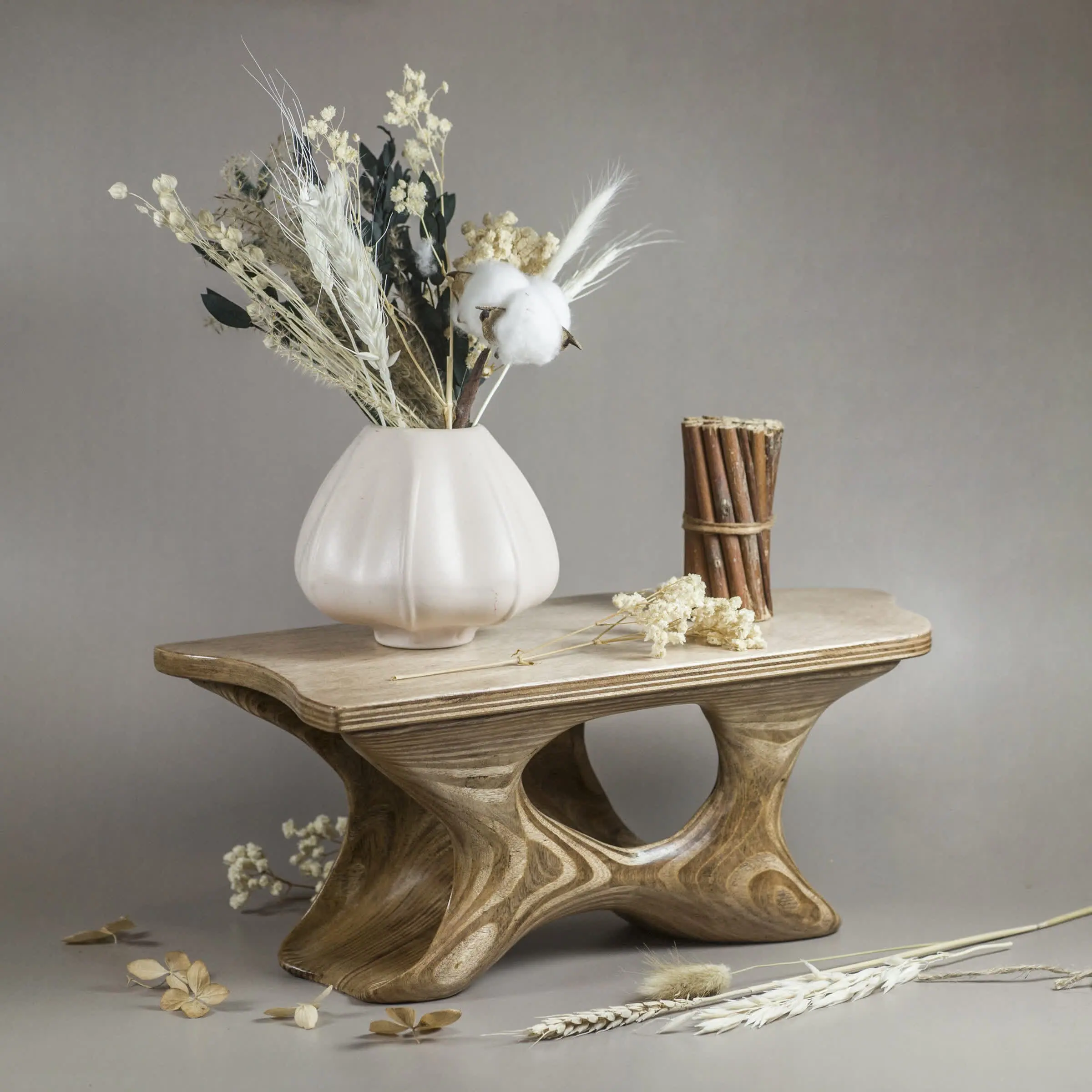 Wooden Table - flower stand Small 10 Wooden Table - flower stand Small - Image 10