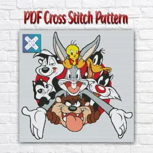 Looney Tunes PDF Cross Stitch Pattern