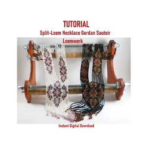 Tutorial Gerdan Split Loom Necklace Beaded Sautoirs Loomwork