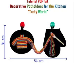 Tutorial Decorative Potholders Tasty world PDF Kitchen Decoration
