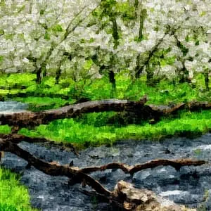 Painting - "Enchanted Garden''
