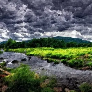 Painting - "Storm's Brewing''