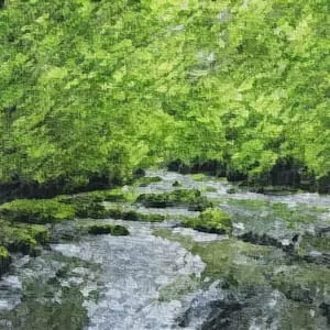 Painting - "The Calm River''