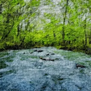 Painting - "Untamed Waters''