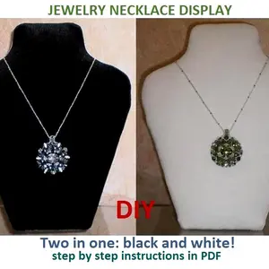 Tutorial necklace display bust, Make a Vendor Display, DIY, PDF