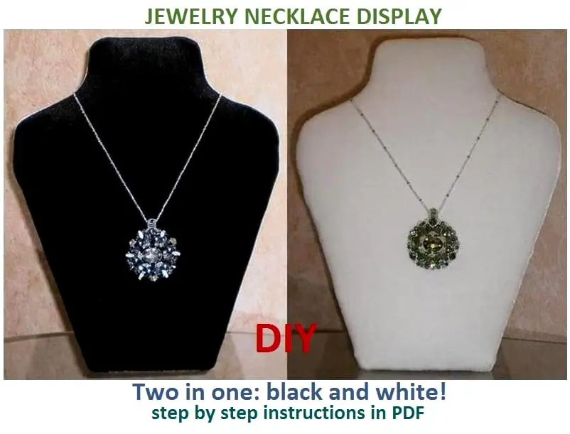 Tutorial necklace display bust, Make a Vendor Display, DIY, PDF 1 Tutorial necklace display bust, Make a Vendor Display, DIY, PDF