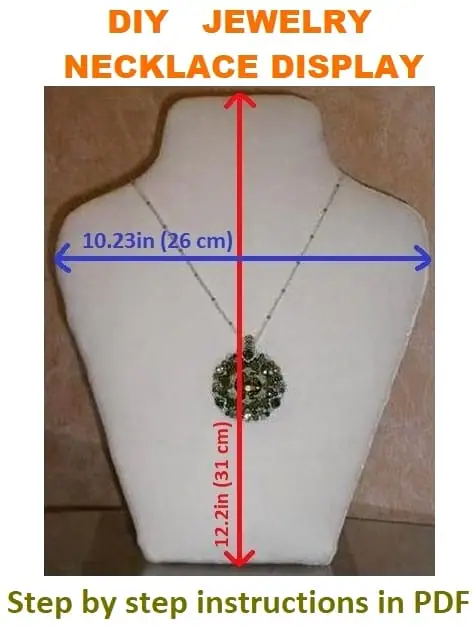Tutorial necklace display bust, Make a Vendor Display, DIY, PDF 4 Tutorial necklace display bust, Make a Vendor Display, DIY, PDF - Image 4