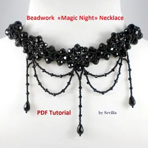 Tutorial «Magic Night» Necklace