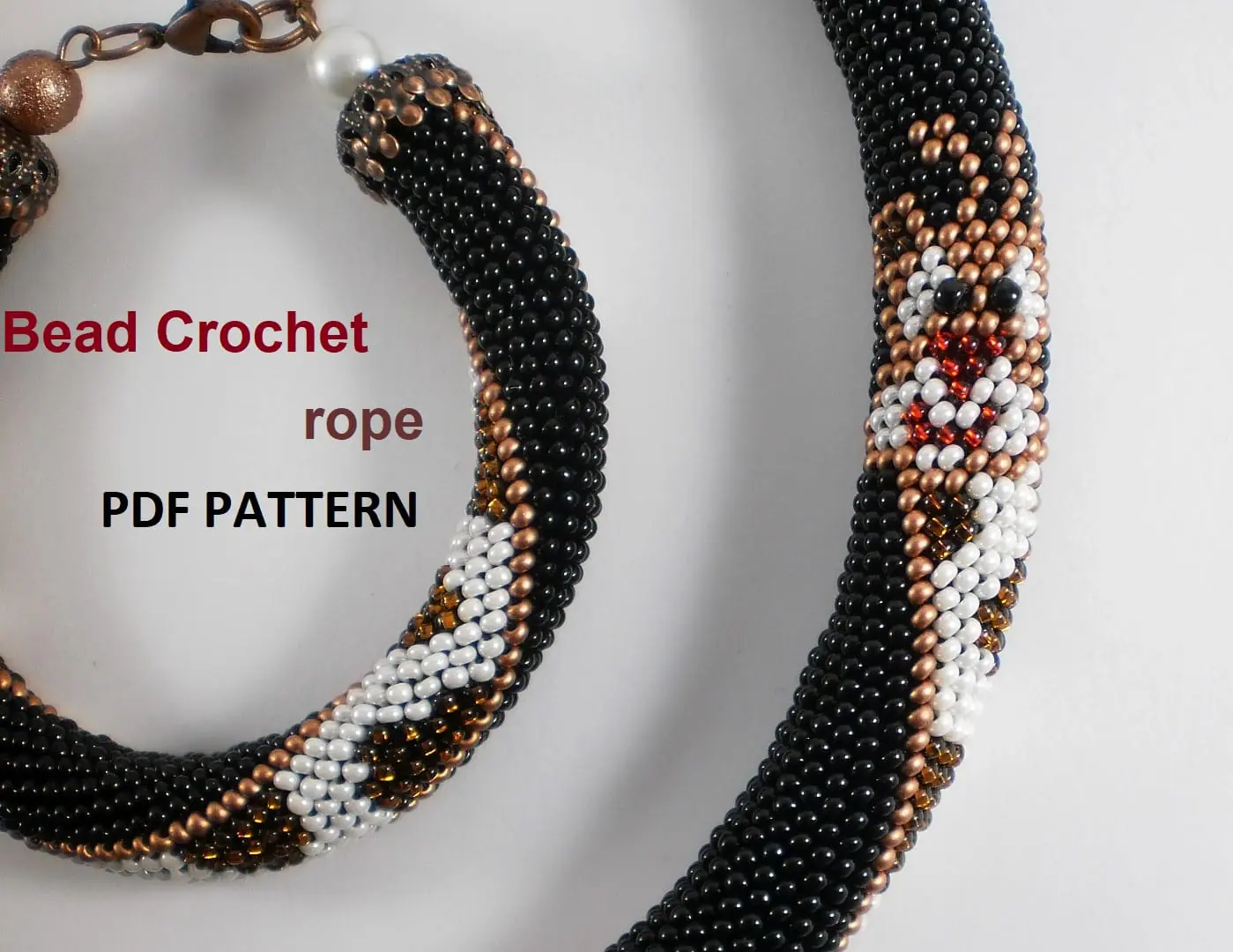 PDF Bead Crochet Pattern , Pattern for «Giraffe» Ropes Necklace 4 PDF Bead Crochet Pattern , Pattern for «Giraffe» Ropes Necklace - Image 4