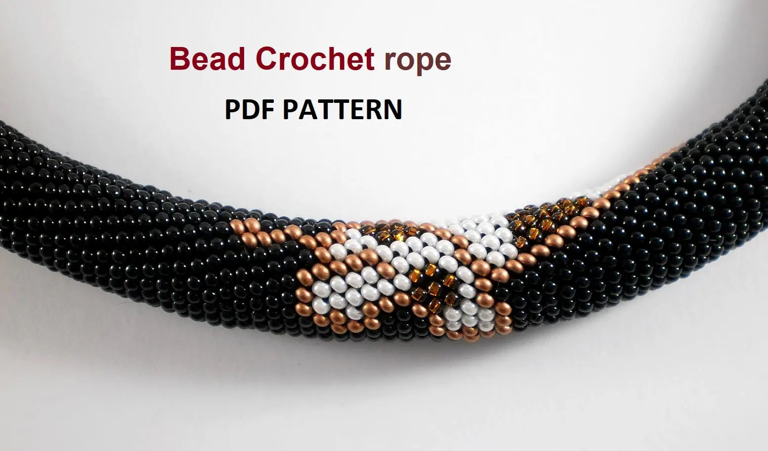 PDF Bead Crochet Pattern , Pattern for «Giraffe» Ropes Necklace 6 PDF Bead Crochet Pattern , Pattern for «Giraffe» Ropes Necklace - Image 6