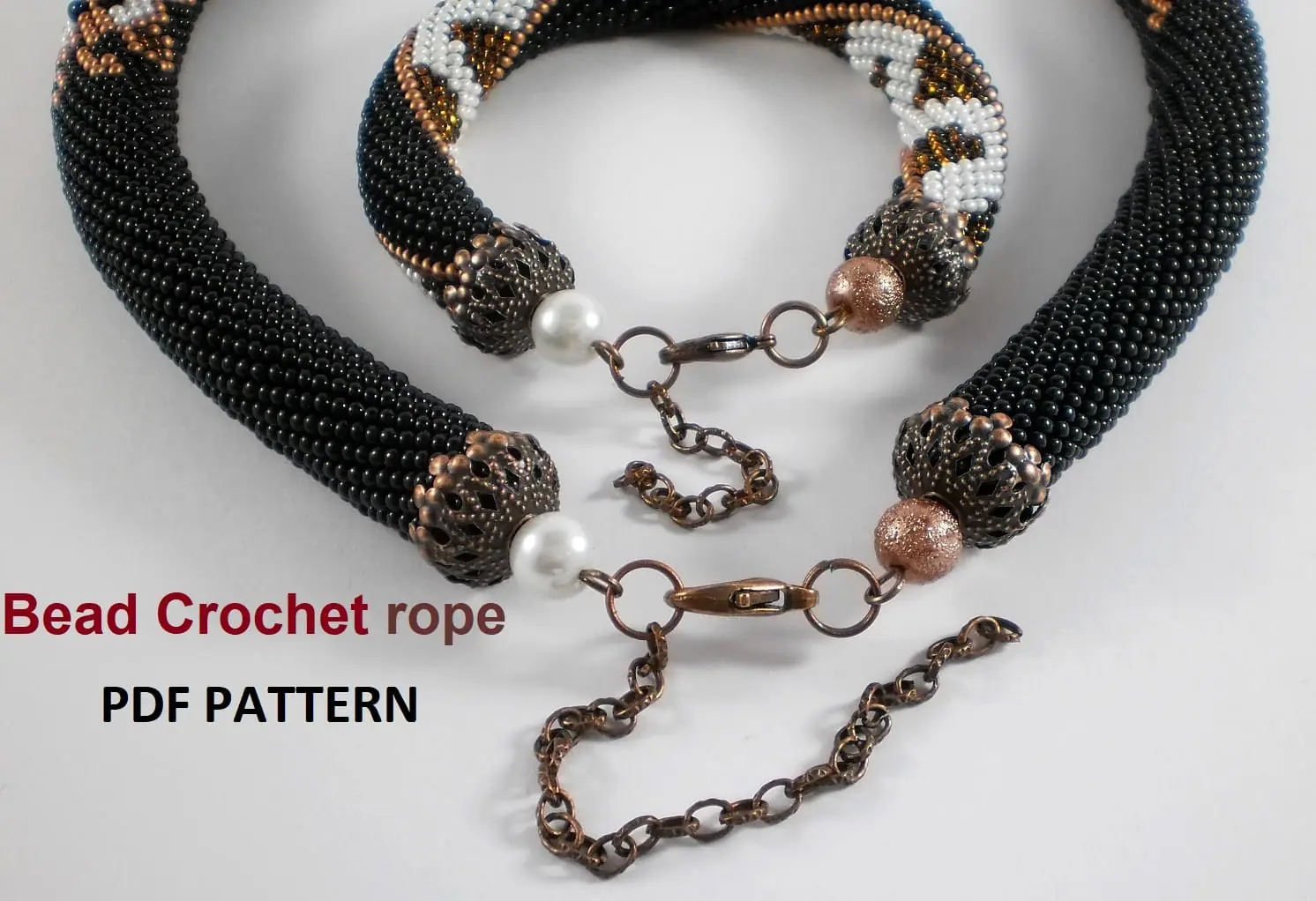 PDF Bead Crochet Pattern , Pattern for «Giraffe» Ropes Necklace 7 PDF Bead Crochet Pattern , Pattern for «Giraffe» Ropes Necklace - Image 7