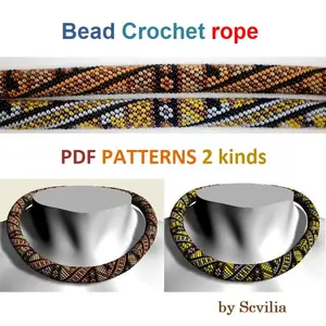 Bead Crochet rope patterns