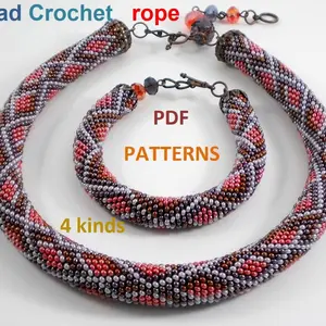Bead Crochet rope patterns