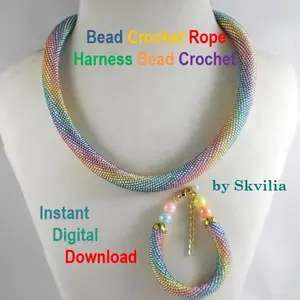PDF Bead Crochet rope patterns