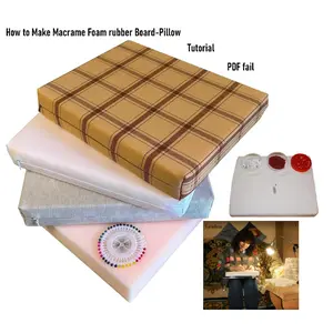 Tutorial Macrame Foam rubber Board-Pillow