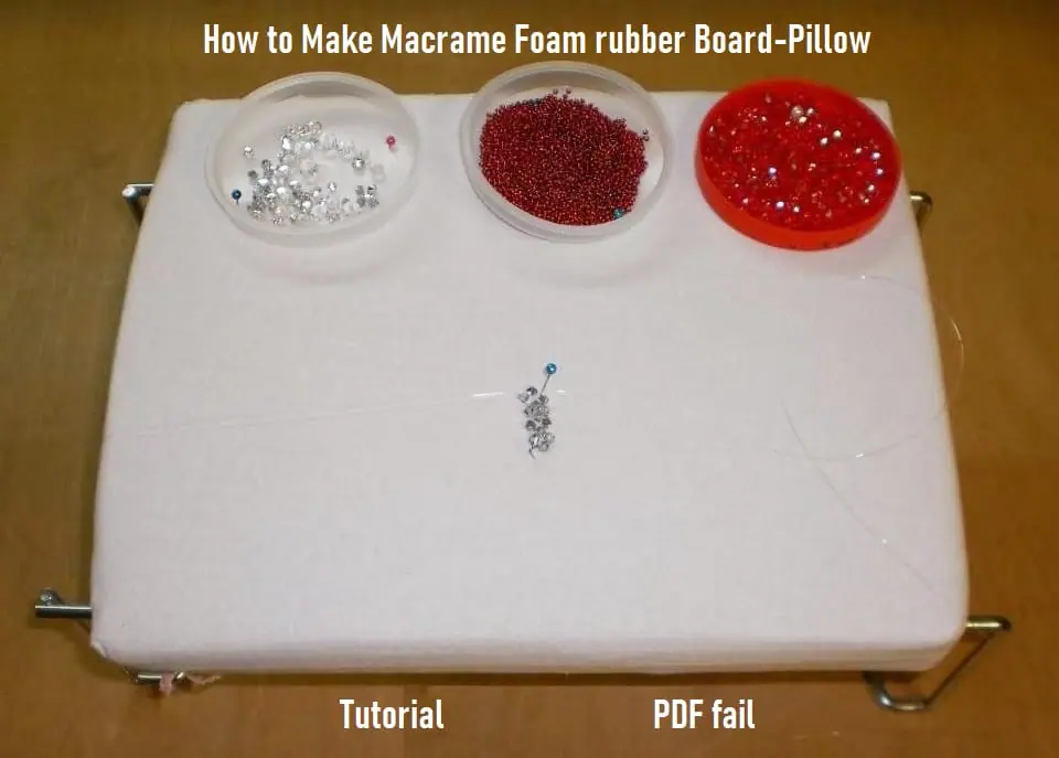 Tutorial Macrame Foam rubber Board-Pillow 2 Tutorial Macrame Foam rubber Board-Pillow - Image 2