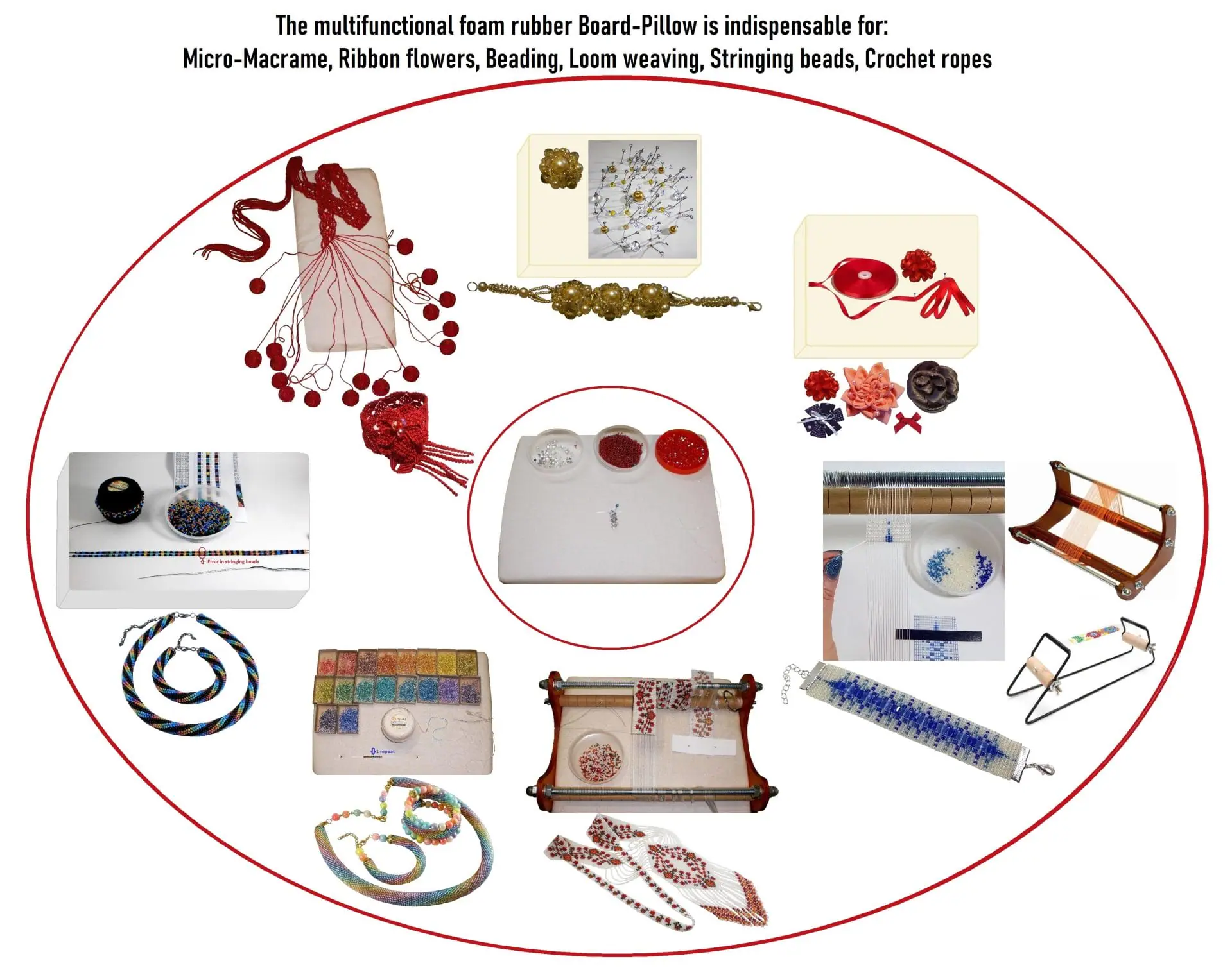 Tutorial Macrame Foam rubber Board-Pillow 5 Tutorial Macrame Foam rubber Board-Pillow - Image 5