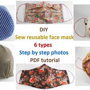 Sew reusable face mask for adults