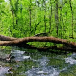 Painting – “Guardian Trees”
