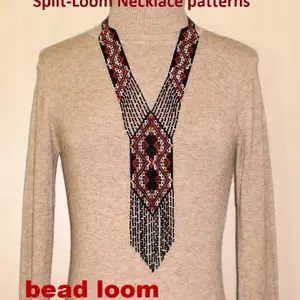 Gerdan-Split-Loom Necklace Bead loom patterns